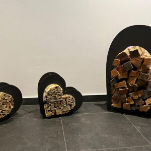 Kaminholzständer Herz mittel